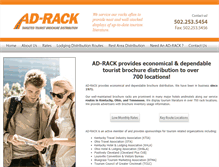 Tablet Screenshot of ad-rack.com
